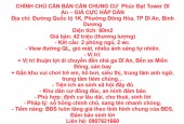 CHÍNH CHỦ CẦN BÁN CĂN CHUNG CƯ  Phúc Đạt Tower Dĩ An – GIÁ CỰC HẤP DẪN